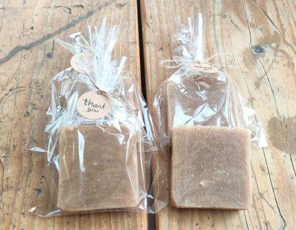 Goat milk , honey and oats soap